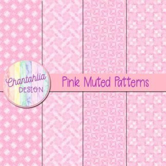 free pink muted patterns digital papers