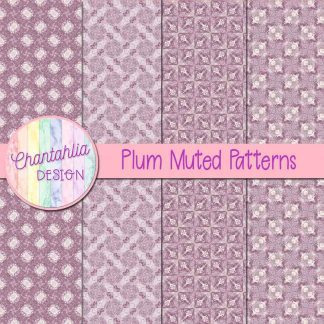 free plum muted patterns digital papers
