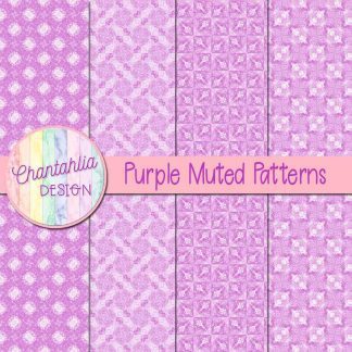 free purple muted patterns digital papers