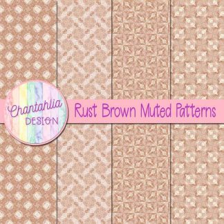 free rust brown muted patterns digital papers