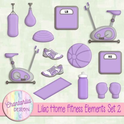 Free lilac design elements in a Home Fitness theme