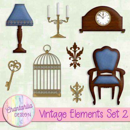 Free design elements in a Vintage theme.