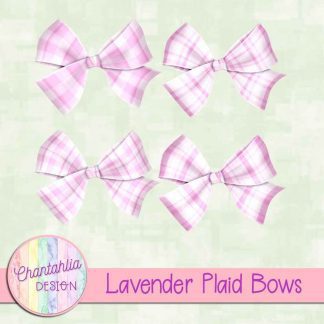 Free lavender plaid bows