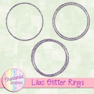 Free lilac glitter rings