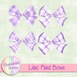 Free lilac plaid bows