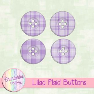 Free lilac plaid buttons