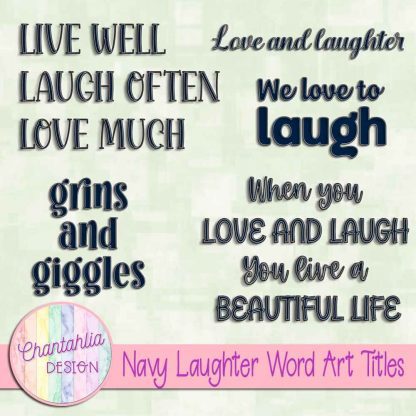 Free navy laughter word art titles