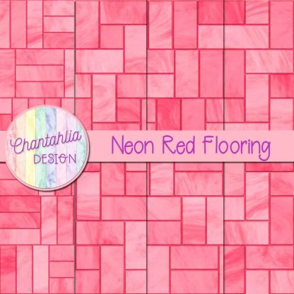 Free neon red flooring digital papers