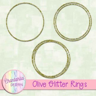 Free olive glitter rings
