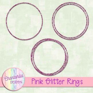 Free pink glitter rings