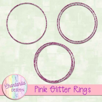 Free pink glitter rings