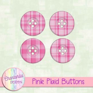 Free pink plaid buttons