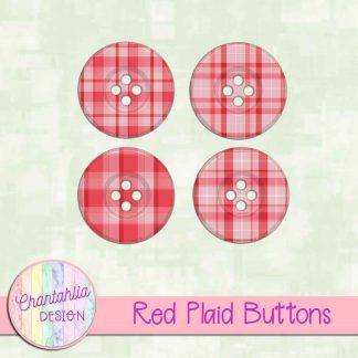 Free red plaid buttons
