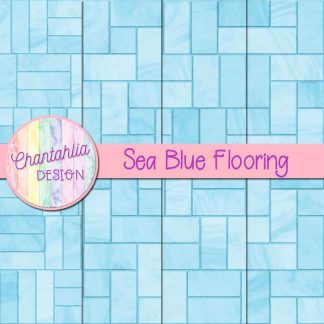 Free sea blue flooring digital papers