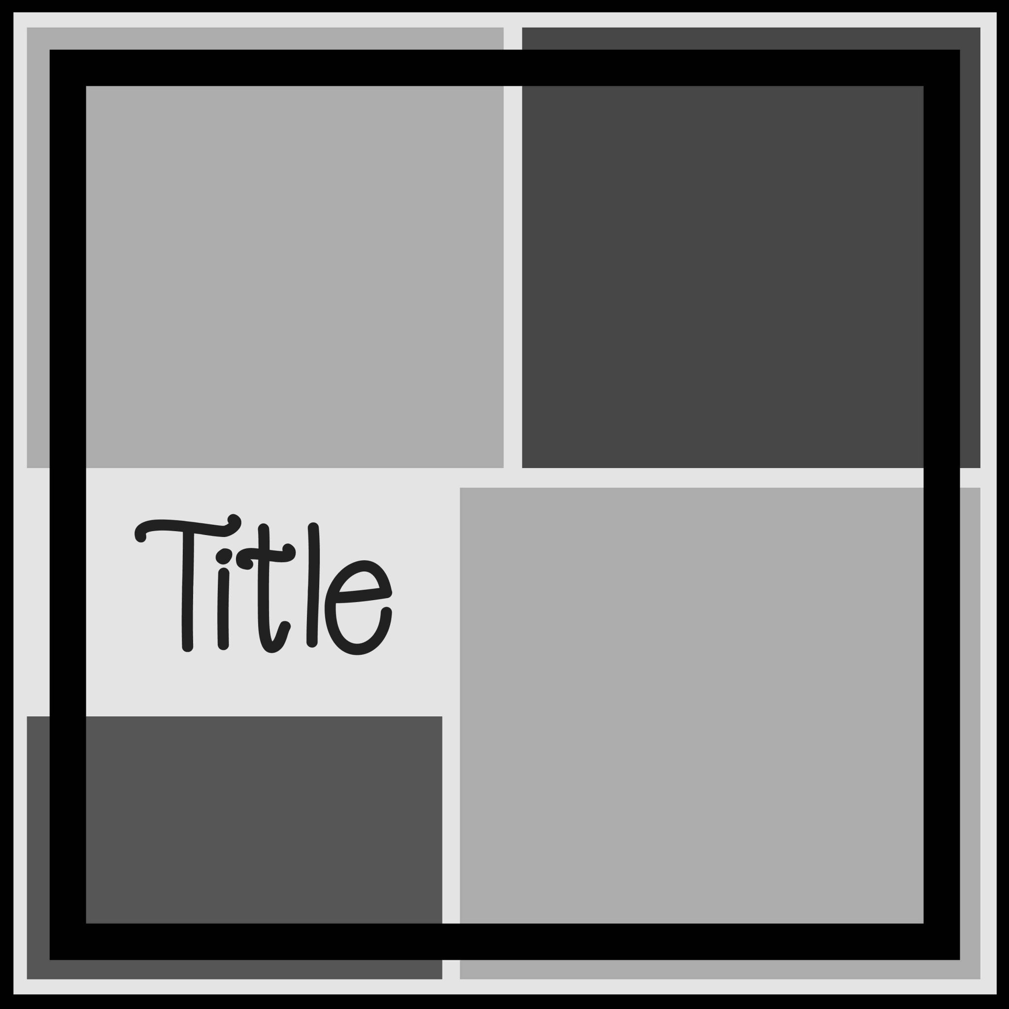 Free Digital Scrapbook Layout Template to Create your own Unique Pages
