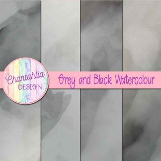free grey and black watercolour digital papers