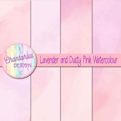 free lavender and dusty pink watercolour digital papers