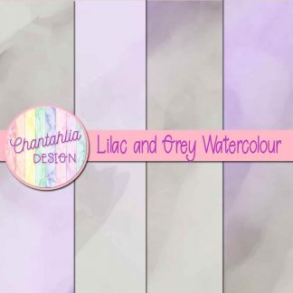 free lilac and grey watercolour digital papers