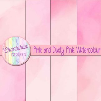 free pink and dusty pink watercolour digital papers