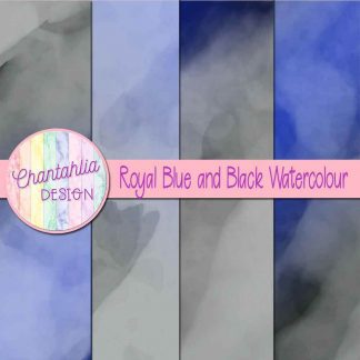 free royal blue and black watercolour digital papers