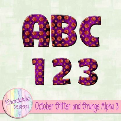 Free alpha in an October Glitter and Grunge theme