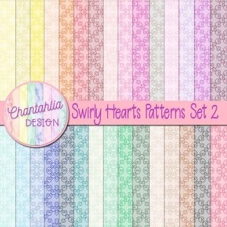 free digital papers featuring a swirly hearts pattern designfree digital papers featuring a swirly hearts pattern design