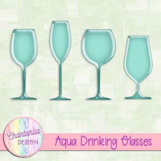 Free aqua drinking glasses