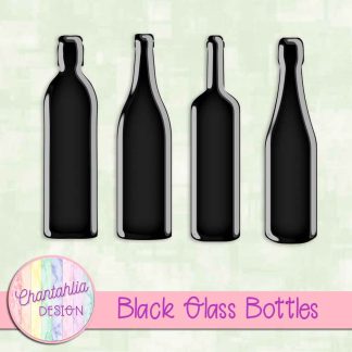 Free black glass bottles