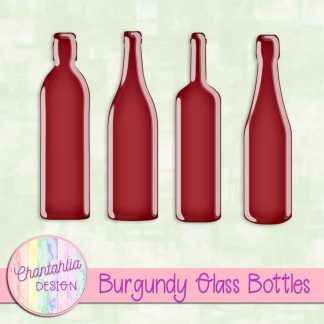 Free burgundy glass bottles