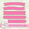 Free Gold Rimmed Pink Labels Design Elements