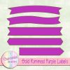 Free Gold Rimmed Purple Labels Design Elements