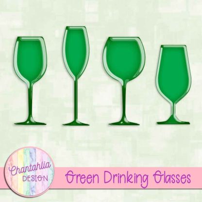 Free green drinking glasses