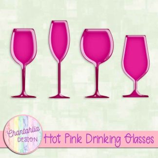 Free hot pink drinking glasses