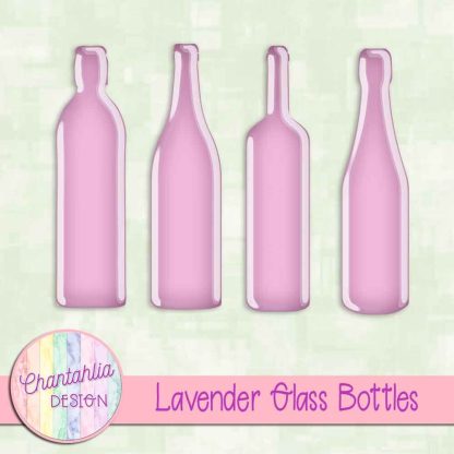 Free lavender glass bottles