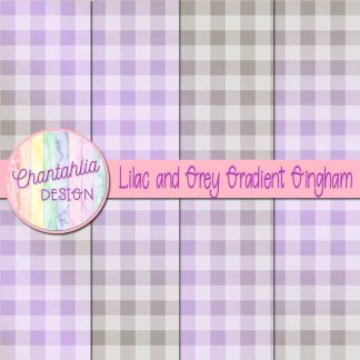 Free lilac and grey gradient gingham digital papers