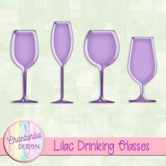 Free lilac drinking glasses
