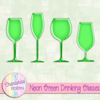 Free neon green drinking glasses