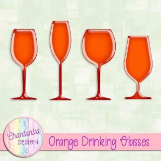 Free orange drinking glasses