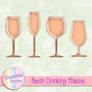 Free peach drinking glasses