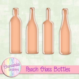 Free peach glass bottles