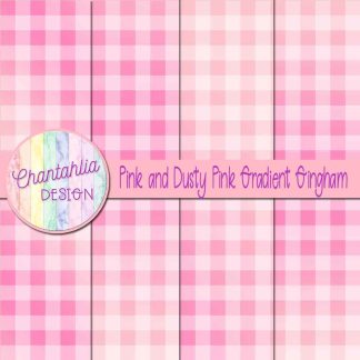 Free pink and dusty pink gradient gingham digital papers