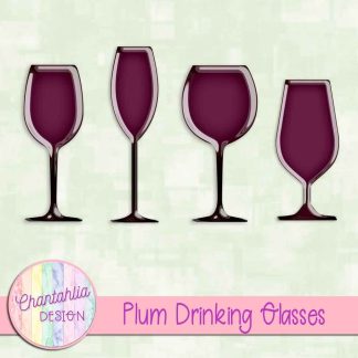 Free plum drinking glasses