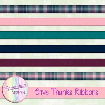 Free ribbons in a Give Thanks theme.