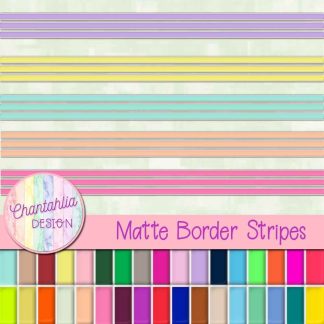 free border stripes in a matte style