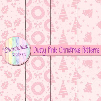 Free dusty pink christmas patterns