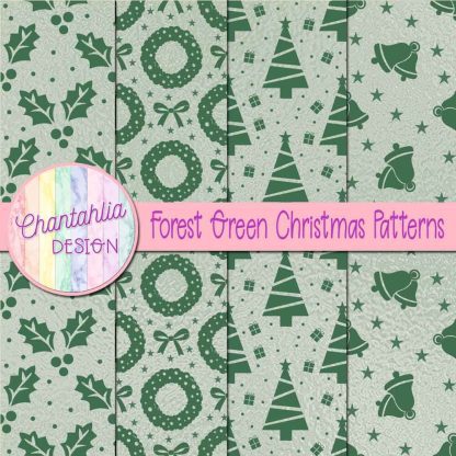 Free forest green christmas patterns