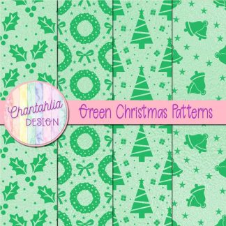 Free green christmas patterns