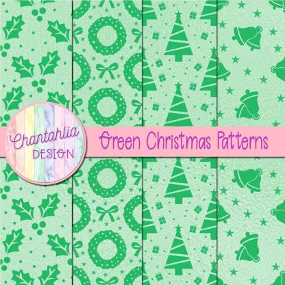 Free green christmas patterns