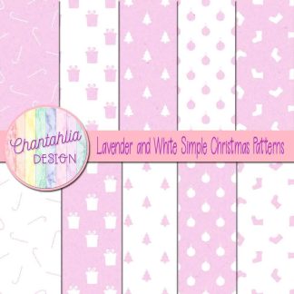 Free lavender and white simple christmas patterns