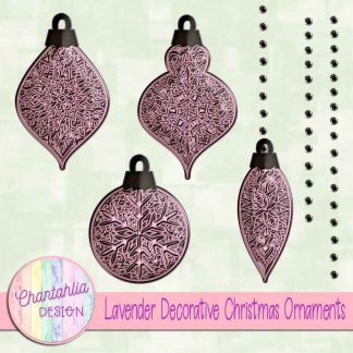 Free lavender decorative christmas ornaments